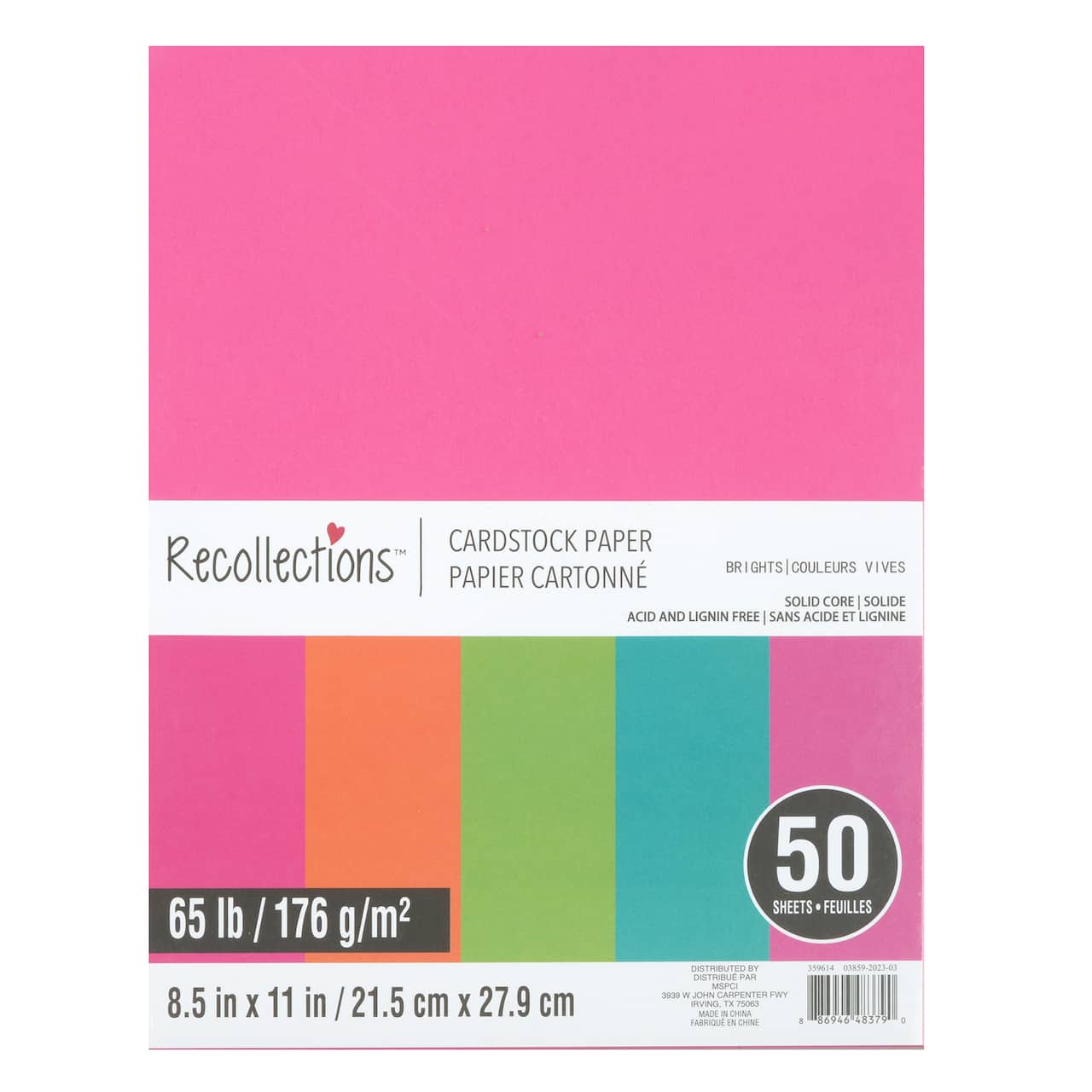 12 Packs: 50 ct. (600 total) 8.5" x 11" Cardstock Paper by Recollections™